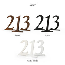 Įkelti vaizdą į galerijos rodinį, Mediniai Stalo Numeriai 1–10, Rankų Darbo Dekoras Vestuvėms, Šventėms