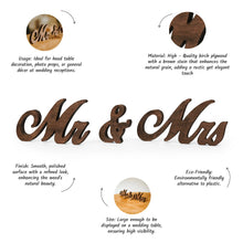 Įkelti vaizdą į galerijos rodinį, Šventiniai MR & MRS Ženklai iš Medžio, Vestuvėms, Sužadėtuvėms, Fotosesijoms