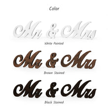Įkelti vaizdą į galerijos rodinį, Šventiniai MR & MRS Ženklai iš Medžio, Vestuvėms, Sužadėtuvėms, Fotosesijoms