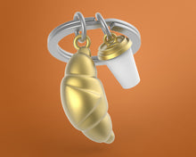 Įkelti vaizdą į galerijos rodinį, Raktų Pakabukas "Prancūziškas Kruasanas"