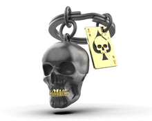 Įkelti vaizdą į galerijos rodinį, Raktų Pakabukas "Pokerio Kaukolė"