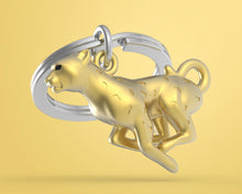 Įkelti vaizdą į galerijos rodinį, Raktų Pakabukas "Skriejantis Leopardas"