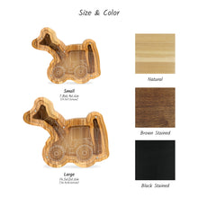 Įkelti vaizdą į galerijos rodinį, Medinė taupyklė ekskavatorius (2 dydžiai, 3 spalvos, graviravimas)