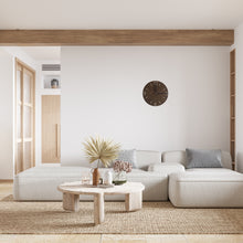 Įkelti vaizdą į galerijos rodinį, Medinis Laikrodis, Unikalus Apvalus Medžio Laikrodis