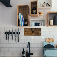 Įkelti vaizdą į galerijos rodinį, Sieninis Laikrodis, Tylus Medinis Sieninis Laikrodis