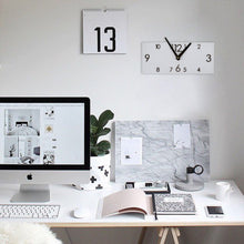 Įkelti vaizdą į galerijos rodinį, Sieninis Laikrodis, Baltas Medinis Laikrodis