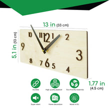 Įkelti vaizdą į galerijos rodinį, Sieninis Laikrodis, Šviesus Medinis Laikrodis