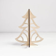Įkelti vaizdą į galerijos rodinį, Medinė Kalėdinė Eglė - Medinė Kalėdinė Eglutė