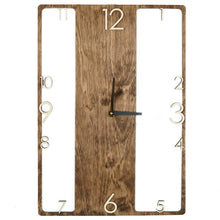 Įkelti vaizdą į galerijos rodinį, Sieninis Laikrodis, Unikalus Didelis Medinis Sieninis Laikrodis