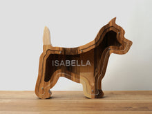 Įkelti vaizdą į galerijos rodinį, Medinė taupyklė šuo (graviravimas)