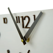 Įkelti vaizdą į galerijos rodinį, Sieninis Laikrodis, Baltas Medinis Laikrodis