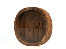 Įkelti vaizdą į galerijos rodinį, Medinė taupyklė apskritimas (ruda, graviravimas)