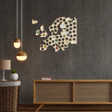 Įkelti vaizdą į galerijos rodinį, Medinis sieninis butelio kamštelių Europos žemėlapis ( DISP065)