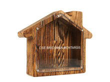 Įkelti vaizdą į galerijos rodinį, Didelė medinė taupyklė namas (graviravimas)