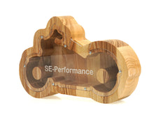 Įkelti vaizdą į galerijos rodinį, Medinė taupyklė motociklas (graviravimas)