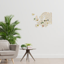 Įkelti vaizdą į galerijos rodinį, Medinis sieninis butelio kamštelių Europos žemėlapis ( DISP065)