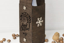 Įkelti vaizdą į galerijos rodinį, Šventinė Butelio Dėžė "Snaigė"