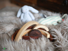 Įkelti vaizdą į galerijos rodinį, Lavinamasis Žaislas Vaikams " Vaivorykštė " - Medinis Edukacinis Žaislas