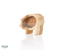 Įkelti vaizdą į galerijos rodinį, Maža medinė taupyklė kiaulė (graviravimas)