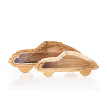 Įkelti vaizdą į galerijos rodinį, Didelė medinė taupyklė automobilis (graviravimas)