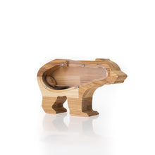 Įkelti vaizdą į galerijos rodinį, Medinė taupyklė meška (graviravimas)