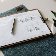 Įkelti vaizdą į galerijos rodinį, Lenta Rašymui Su Prispaudimu - Medinė Rašymo Lenta