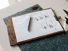 Įkelti vaizdą į galerijos rodinį, Lenta Rašymui Su Prispaudimu - Medinė Rašymo Lenta