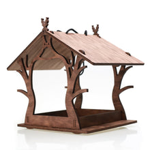 Įkelti vaizdą į galerijos rodinį, Individuali Medinė Lesyklėlė Lauko Erdvei, Puiki Dovana Paukščių Mylėtojams