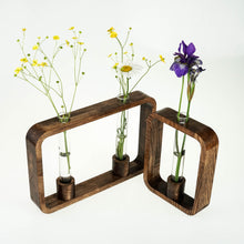 Įkelti vaizdą į galerijos rodinį, Medinė Vaza, 3 Dydžių Medinės Gėlių Vazos