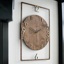 Įkelti vaizdą į galerijos rodinį, Sieninis Laikrodis, Unikalus Medinis Sieninis Laikrodis