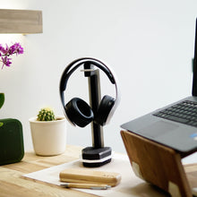 Įkelti vaizdą į galerijos rodinį, Ausinių stovas - Medinis Ausinių Laikiklis