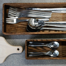 Įkelti vaizdą į galerijos rodinį, Stalo Įrankių Dėžutė - Medinė Dėžutė Stalo Įrankiams