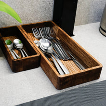 Įkelti vaizdą į galerijos rodinį, Stalo Įrankių Dėžutė - Medinė Dėžutė Stalo Įrankiams