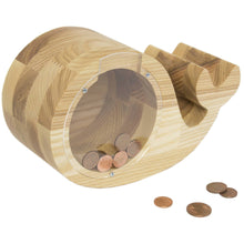 Įkelti vaizdą į galerijos rodinį, Dviguba medinė taupyklė banginis ( graviravimas)