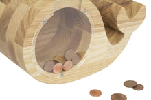 Įkelti vaizdą į galerijos rodinį, Dviguba medinė taupyklė banginis ( graviravimas)