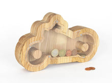 Įkelti vaizdą į galerijos rodinį, Medinė taupyklė motociklas (graviravimas)