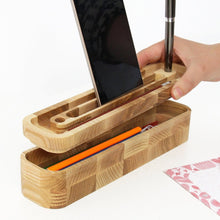 Įkelti vaizdą į galerijos rodinį, Pieštukinė - Medinė Pieštukinė Stalo Priedas (Galimas Graviravimas)