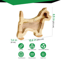 Įkelti vaizdą į galerijos rodinį, Medinė taupyklė šuo (graviravimas)