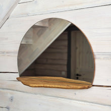 Įkelti vaizdą į galerijos rodinį, Apvalus Veidrodis su Lentyna, Stilinga Namų Dekoracija ir Puiki Dovana
