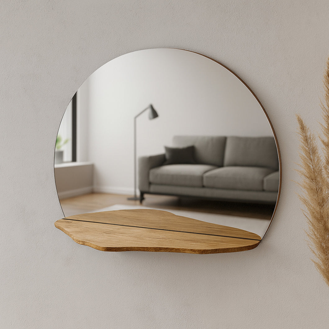 Apvalus Veidrodis su Lentyna, Stilinga Namų Dekoracija ir Puiki Dovana