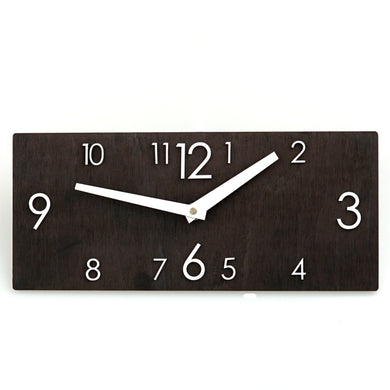 Medinis juodas laikrodis (2 dydžiai)