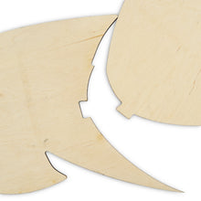 Įkelti vaizdą į galerijos rodinį, Medinė Plunksnos Formos Ūgio Matuoklė, Dekoratyvi ir Funkcionali Vaikų Kambario Detalė
