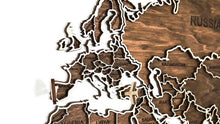 Įkelti vaizdą į galerijos rodinį, Medinis sieninis pasaulio žemėlapis ( DISP012N )
