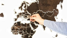 Įkelti vaizdą į galerijos rodinį, Medinis sieninis pasaulio žemėlapis ( DISP012M )
