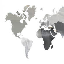 Įkelti vaizdą į galerijos rodinį, Veidrodinio akrilinio stiklo sieninis pasaulio žemėlapis( DISP012B )
