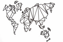 Įkelti vaizdą į galerijos rodinį, Medinis sieninis pasaulio žemėlapis Origami ( DISP012F )
