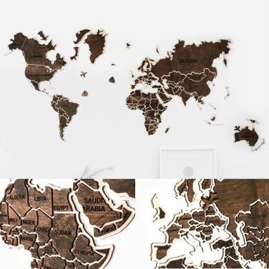 Medinis sieninis pasaulio žemėlapis ( DISP012M )