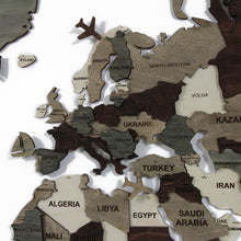 Įkelti vaizdą į galerijos rodinį, Medinis sieninis pasaulio žemėlapis 3D ( DISP012I )
